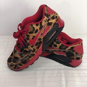 RARE Nike ID Leopard print athletic shoes 10.5